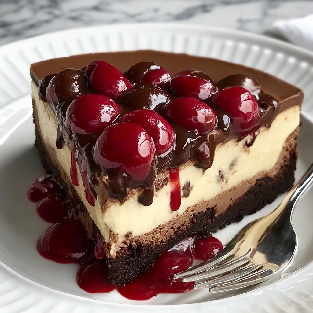 Cherry Cheesecake Brownies Recipe - Recipe Image