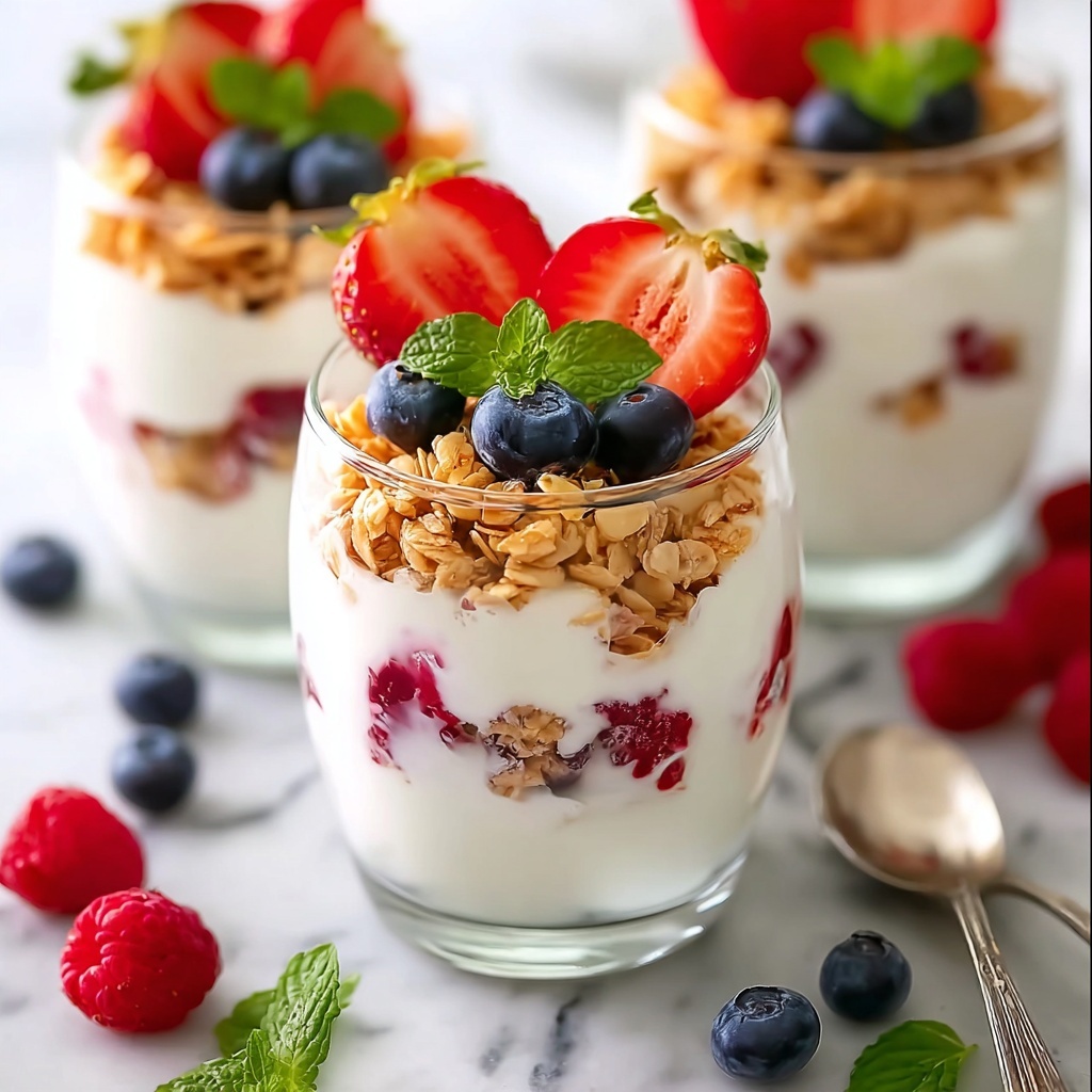 Yogurt Parfait Christmas Cups: 5 Layers of Festive Joy Recipe - Recipe Image