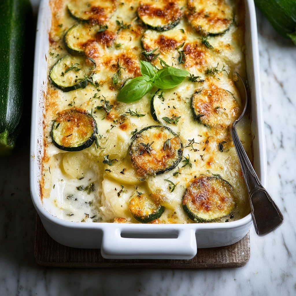 Creamy Zucchini Gratin Recipe - Recipe Image