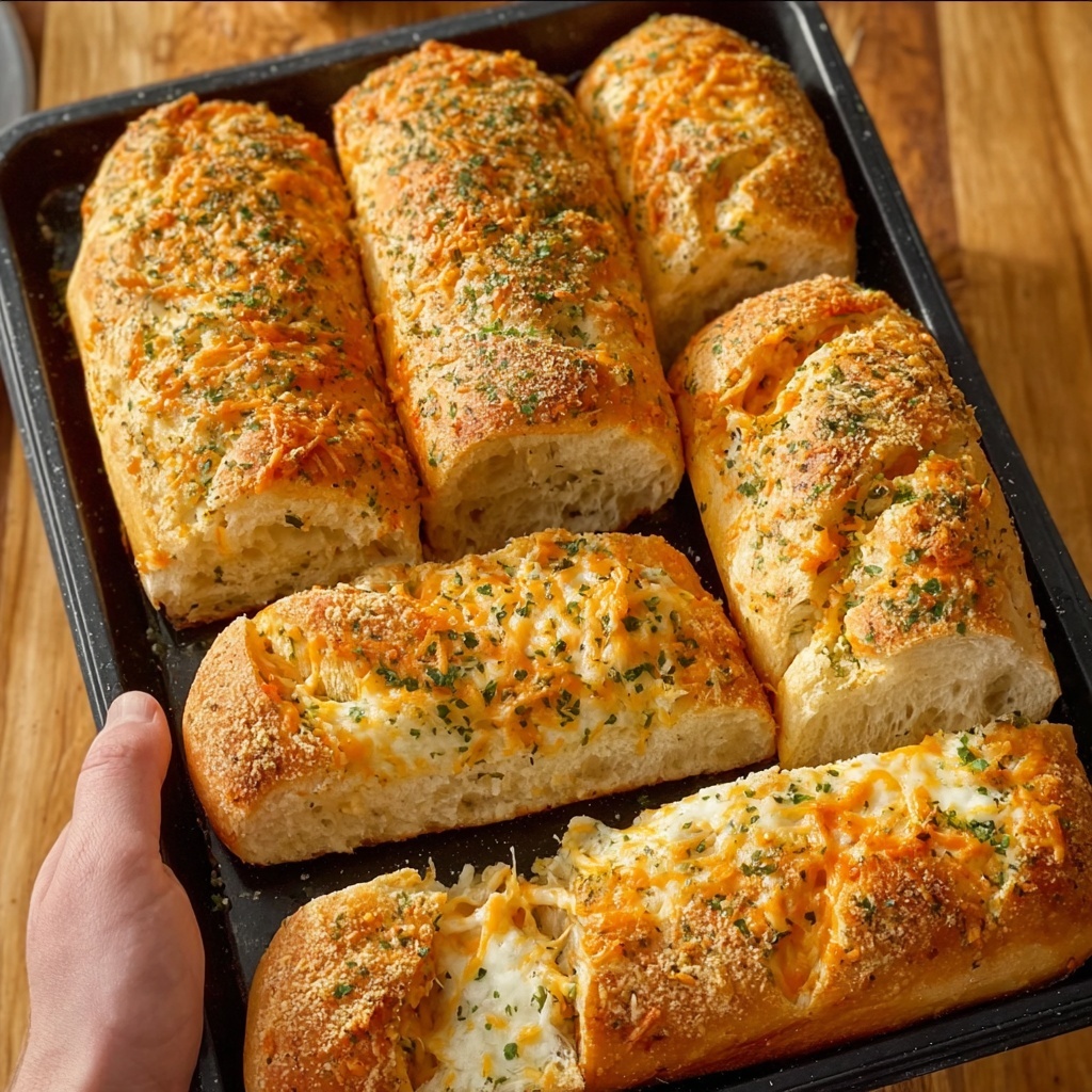 Homemade Italian Herb Bread Rolls with Cheesy Topping Recipe - Recipe Image