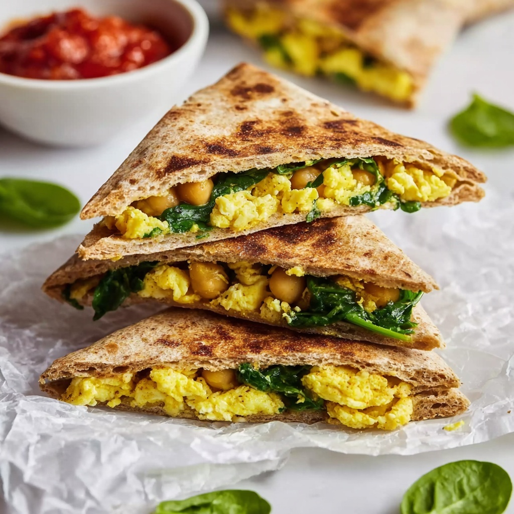 Healthy Spinach Bean Breakfast Quesadilla Recipe - Recipe Image