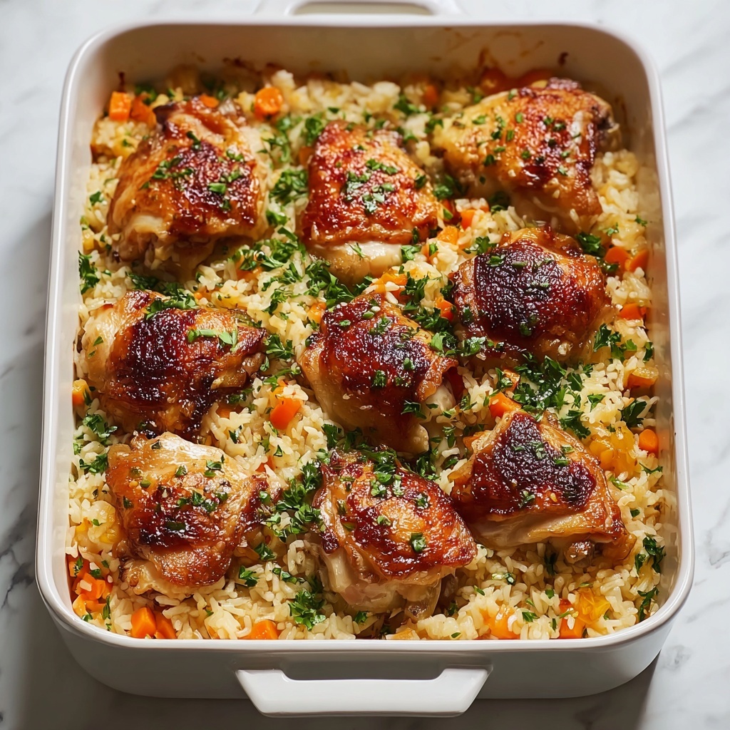 No Peek Chicken & Rice Casserole Recipe - Recipe Image