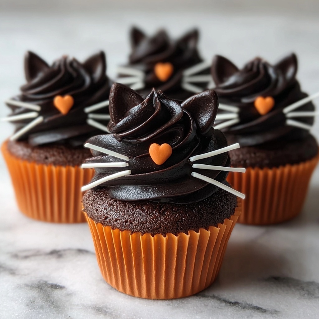 Black Cat Cupcakes Recipe - Recipe Image