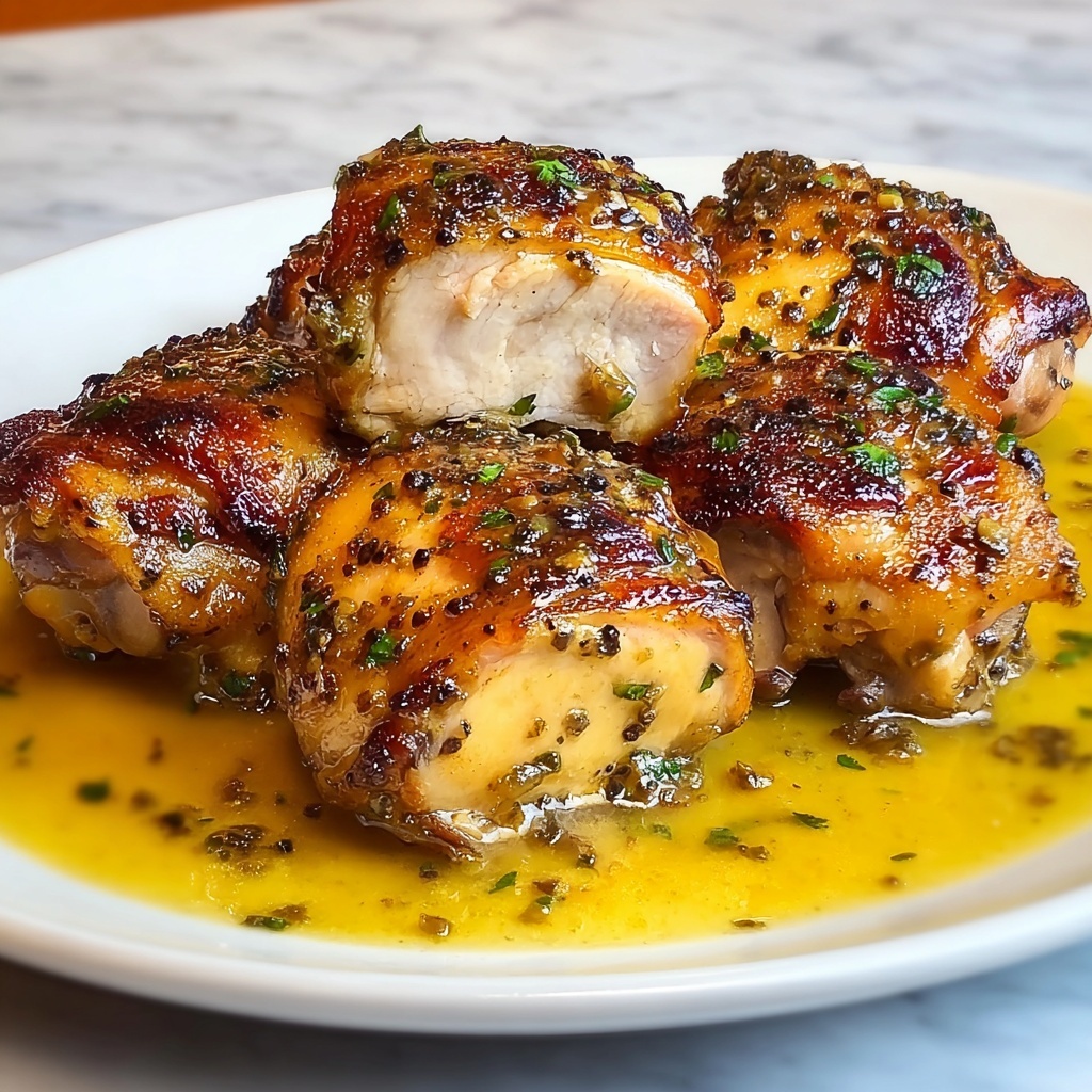 Creamy Garlic Chicken Thighs Recipe - Recipe Image