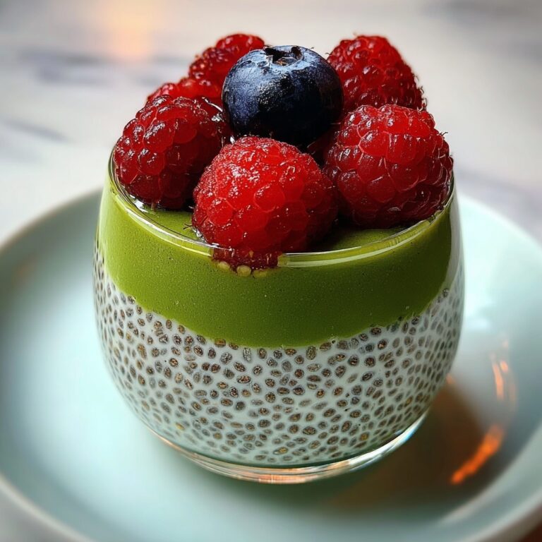 Matcha Chia Pudding with Fresh Berries Recipe