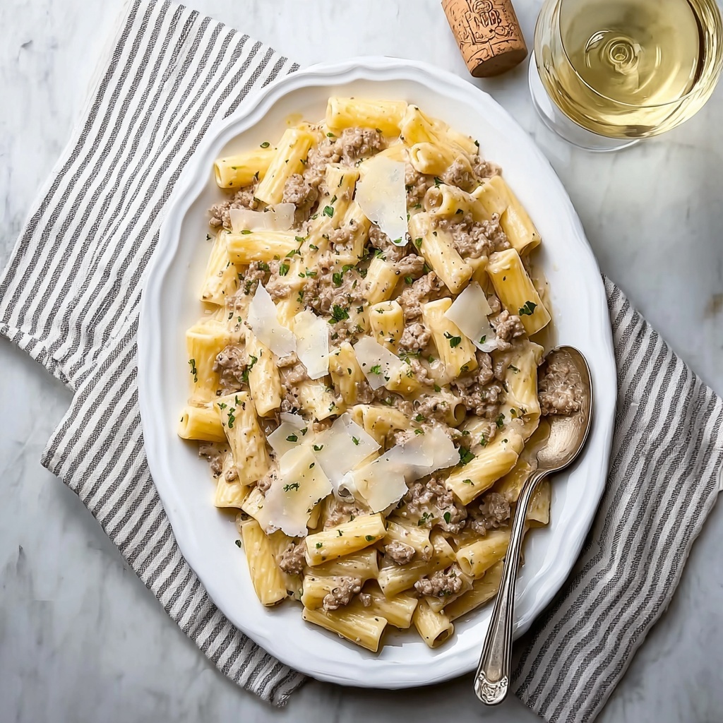 Creamy Beef Pasta Recipe - Recipe Image