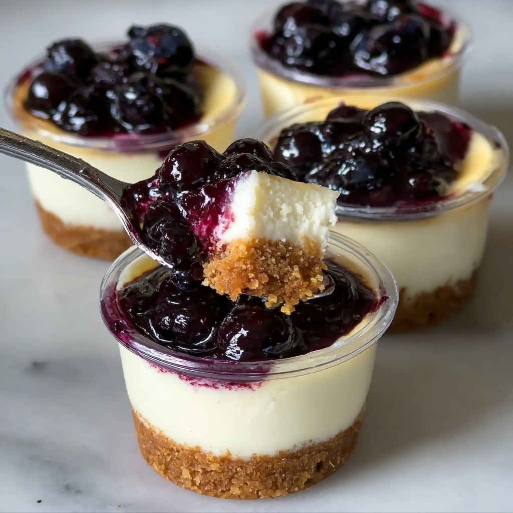 Juicy Mini Lemon Blueberry Cheesecakes to Indulge Your Senses Recipe - Recipe Image