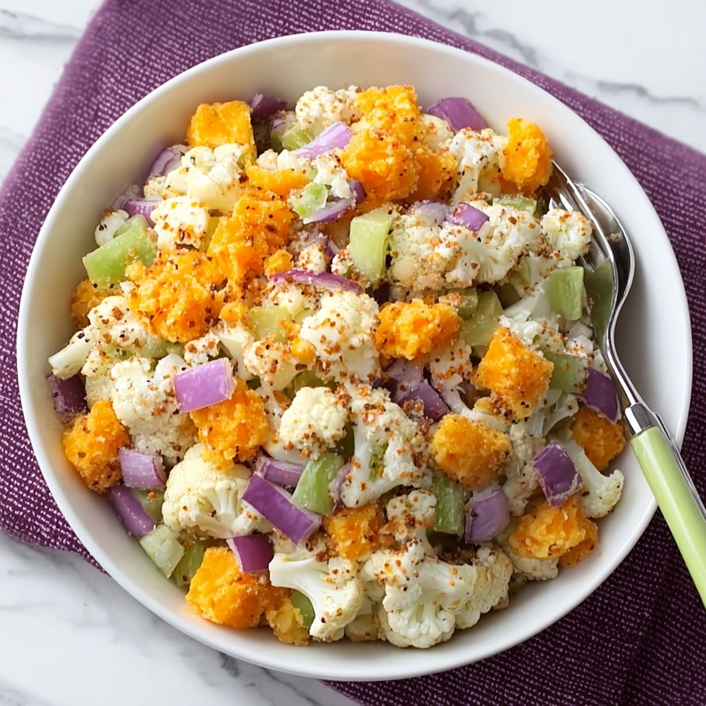 Cauliflower Cashew Confetti Salad: A Colorful Vegan Feast Recipe - Recipe Image