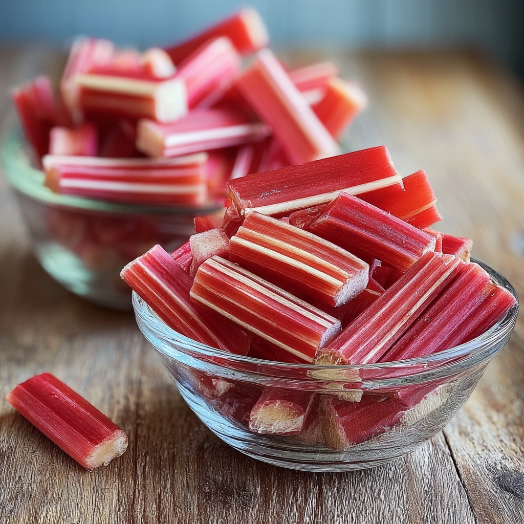 Deliciously Sweet Candied Rhubarb Recipe - Recipe Image
