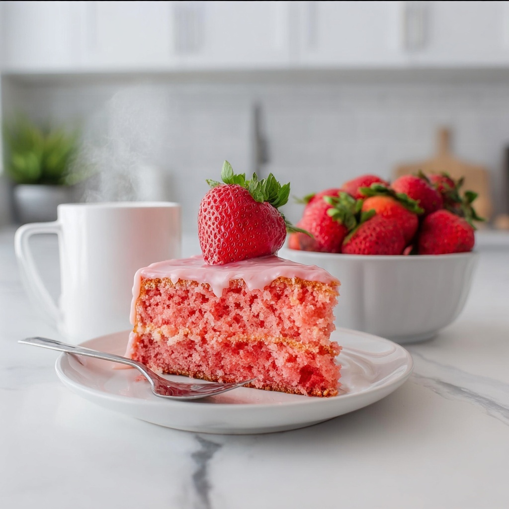 Strawberry Honeybun Cake Recipe - Recipe Image