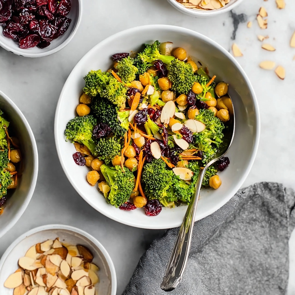 Vegan Curried Broccoli Chickpea Salad Recipe - Recipe Image