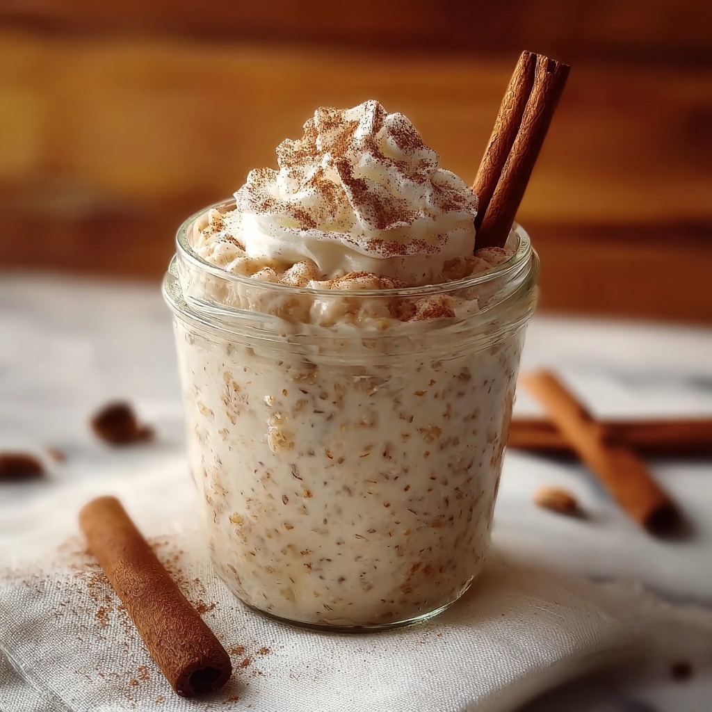 Easy Cinnamon Roll Overnight Oats Recipe - Recipe Image
