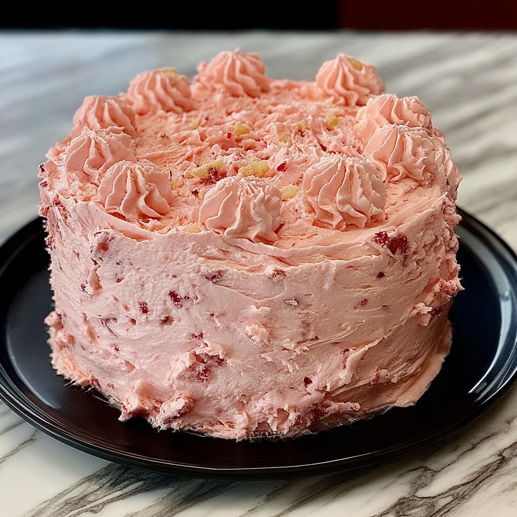 Strawberry Italian Cream Pound Cake Recipe - Recipe Image