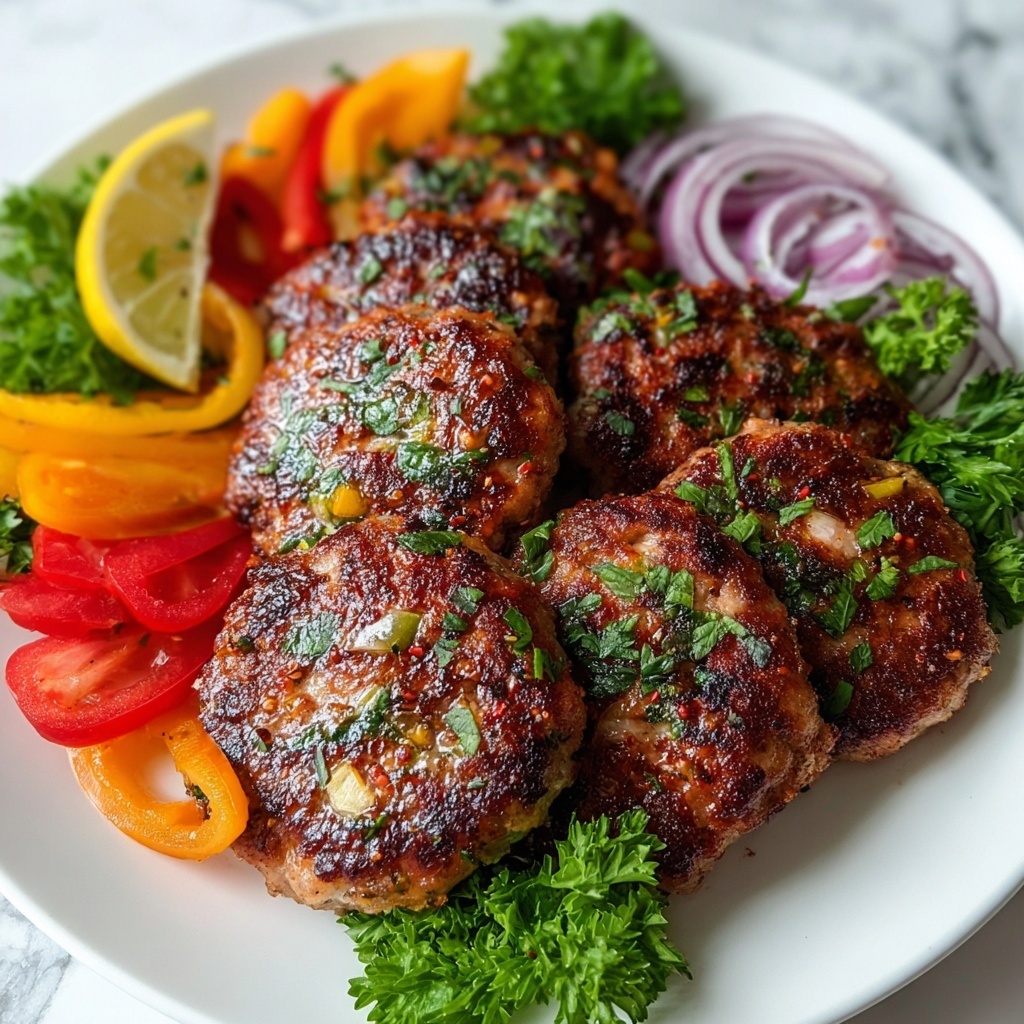 Mediterranean Chicken Patties Recipe - Recipe Image
