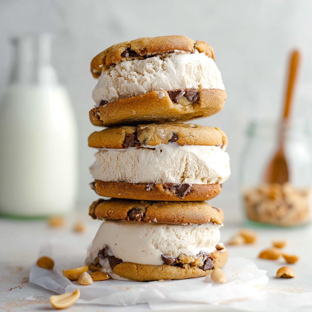 Vegan Banana Ice Cream Sandwiches with Peanut Butter and Chocolate Recipe - Recipe Image