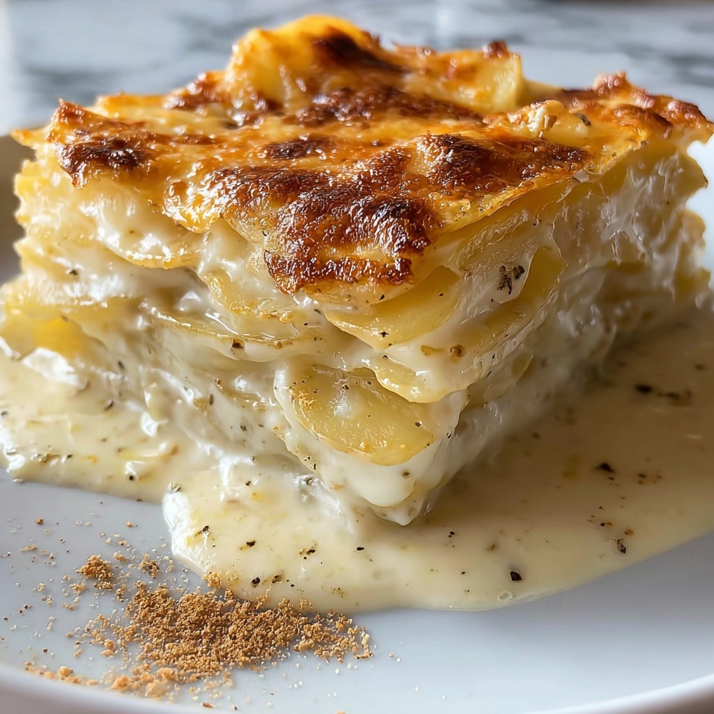 Cheesy Potato Gratin: 5 Layers of Comforting Delight Recipe - Recipe Image
