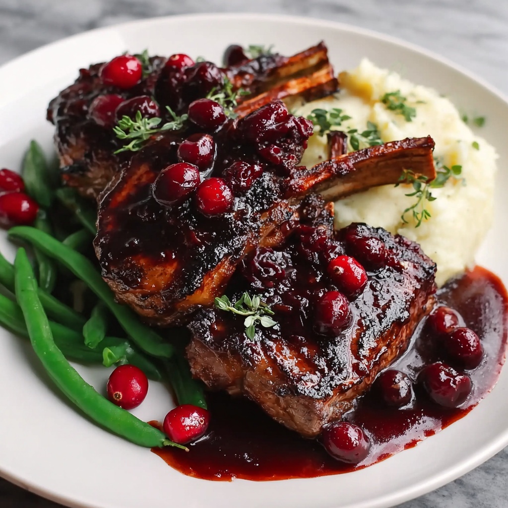 Cranberry-Glazed Lamb Chops Recipe - Recipe Image