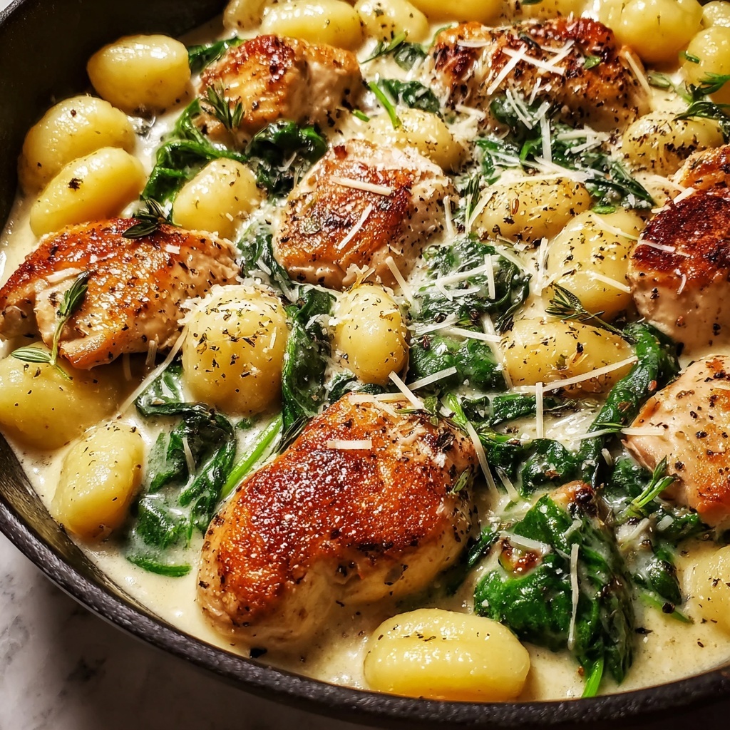 Creamy Lemon Garlic Chicken Gnocchi Recipe - Recipe Image