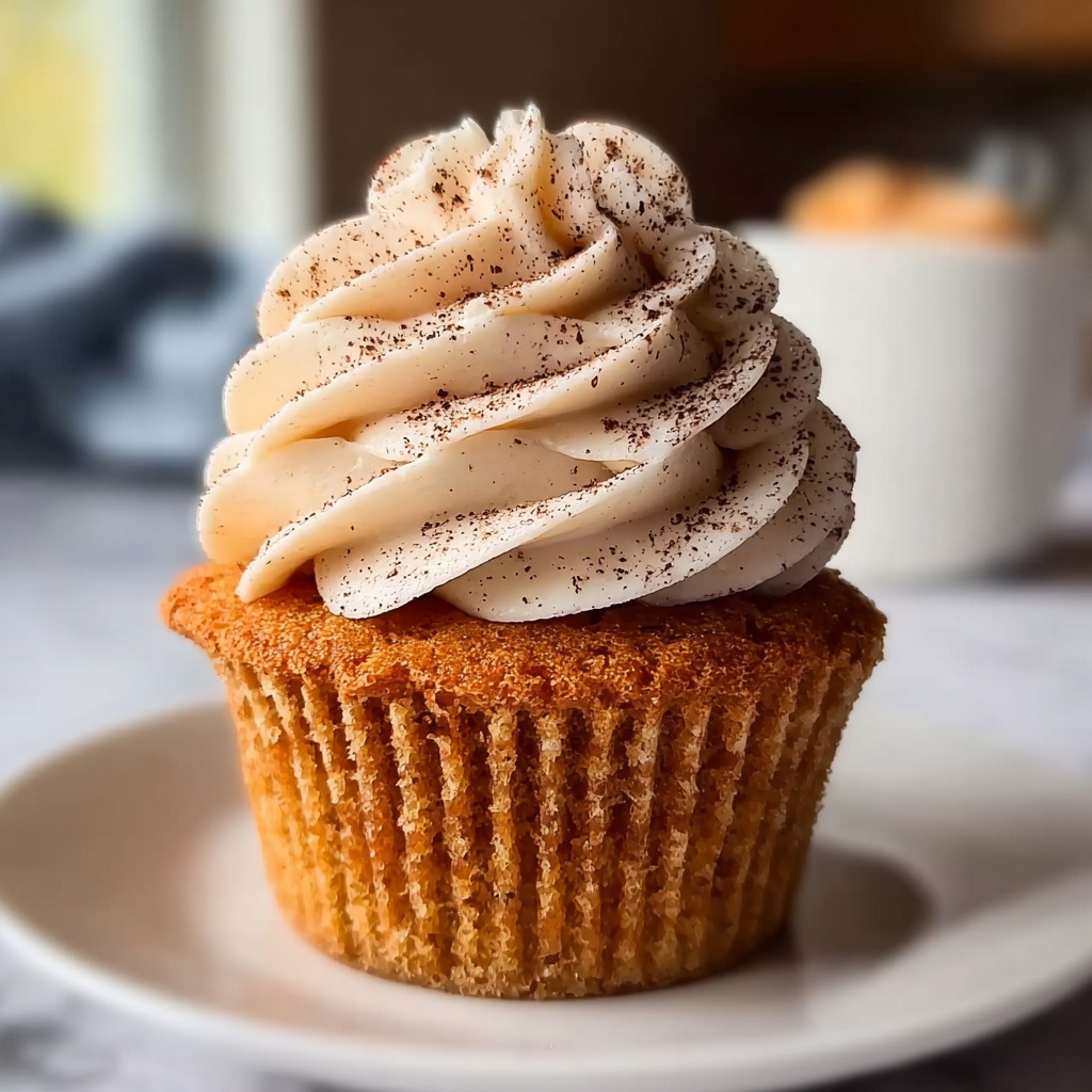 Delicious Pumpkin Cupcakes with Cinnamon Cream Cheese Frosting Recipe - Recipe Image