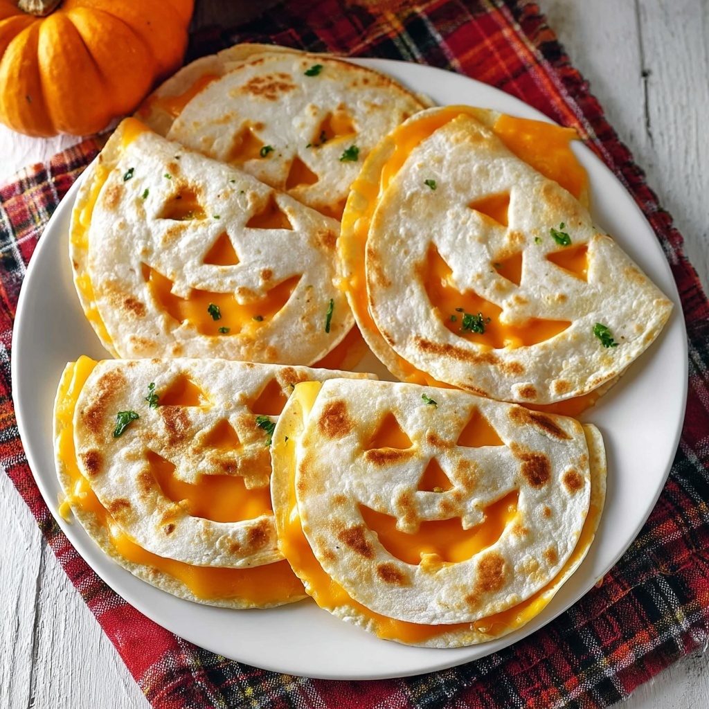 Jack o' Lantern Quesadillas: A Spooky Halloween Recipe - Recipe Image