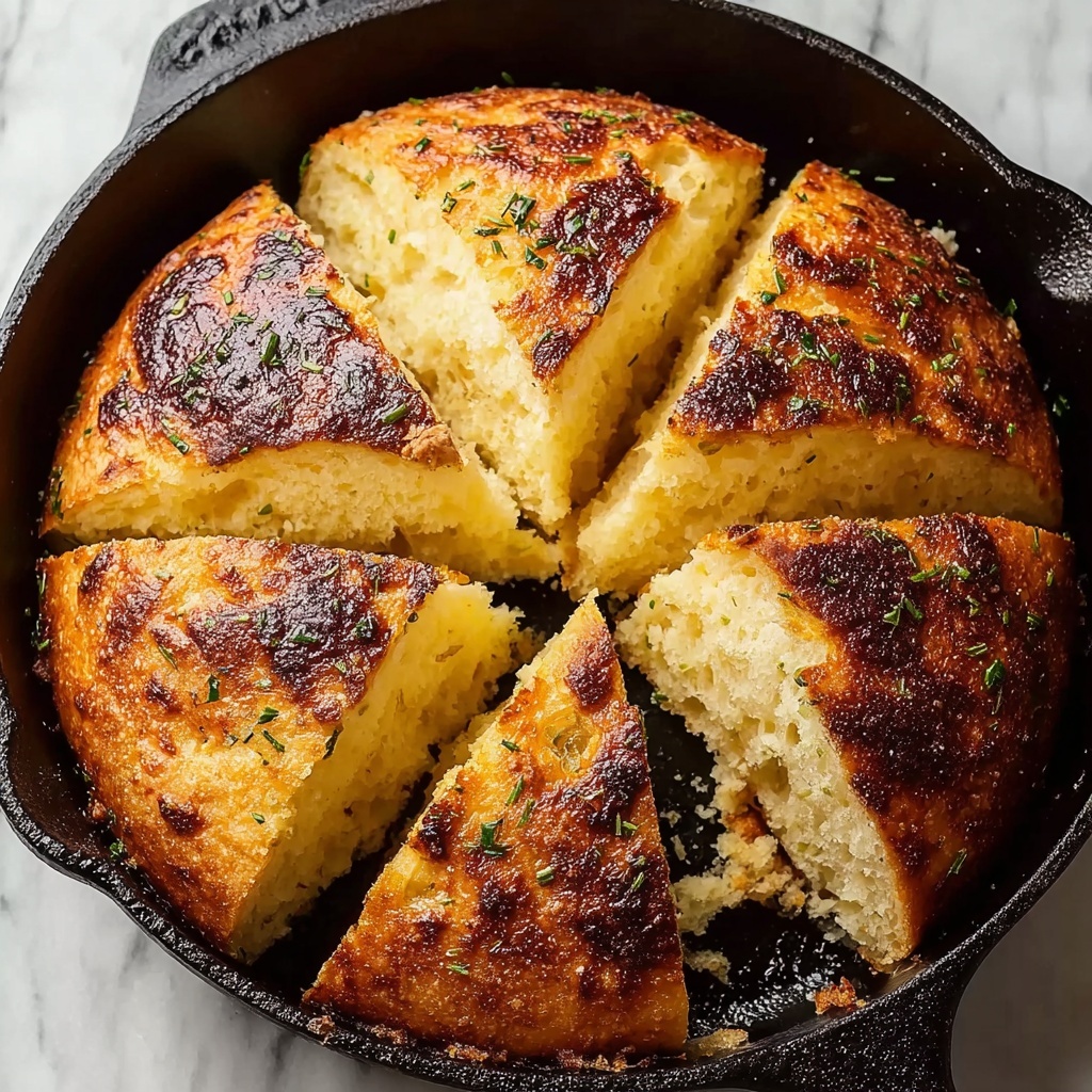 Skillet Herb Bread: Warm, Easy, and Flavor-Packed Delight Recipe - Recipe Image