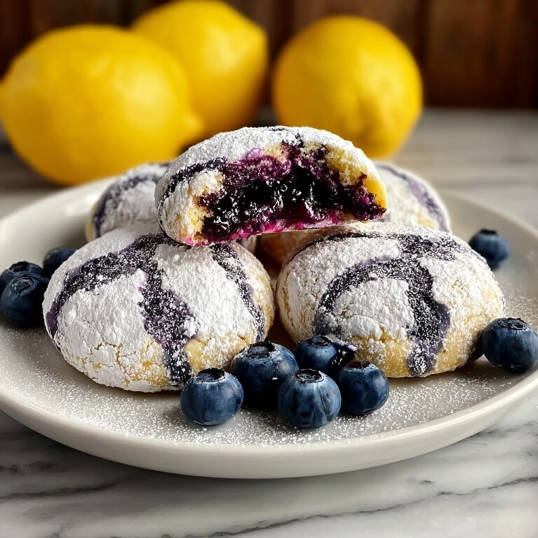 Blueberry Lemon Crinkle Cookies Recipe