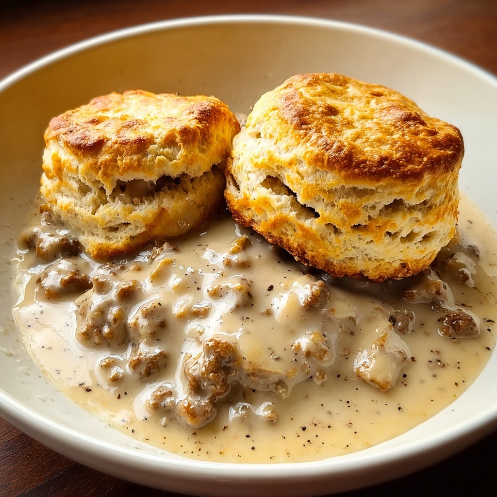 Biscuits and Sausage Gravy Recipe - Recipe Image