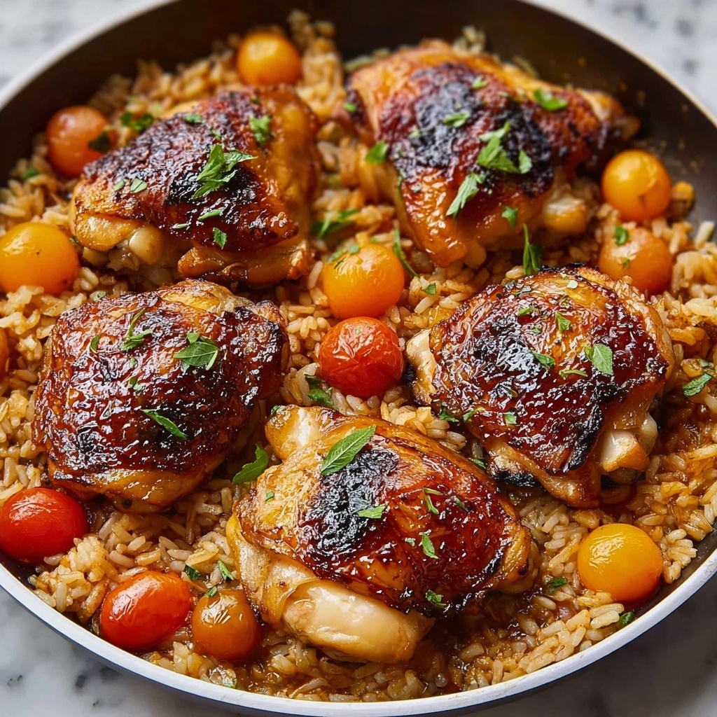 One-Pot Italian Tomato Chicken and Rice Recipe - Recipe Image