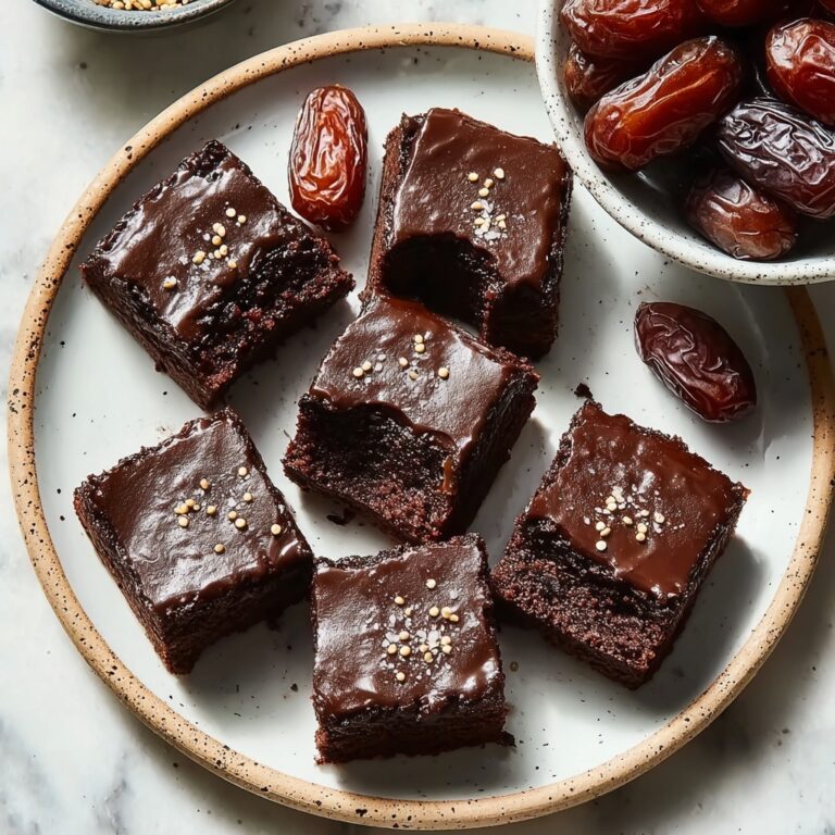 Tahini Date Brownies (Plant-Based & Gluten-Free) Recipe