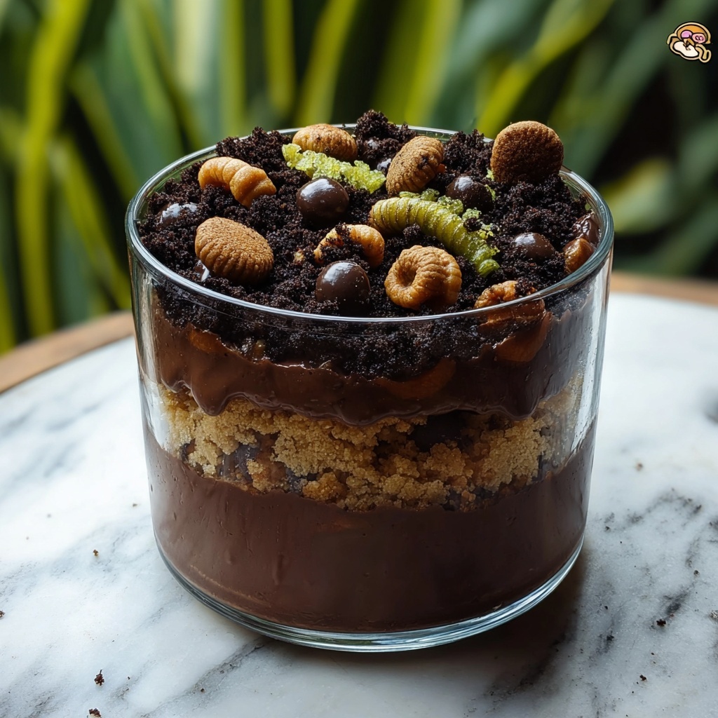 Creepy Crawly Dirt Pudding Recipe - Recipe Image