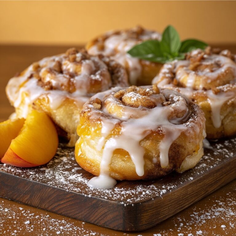 Peachy Cinnamon Rolls Recipe