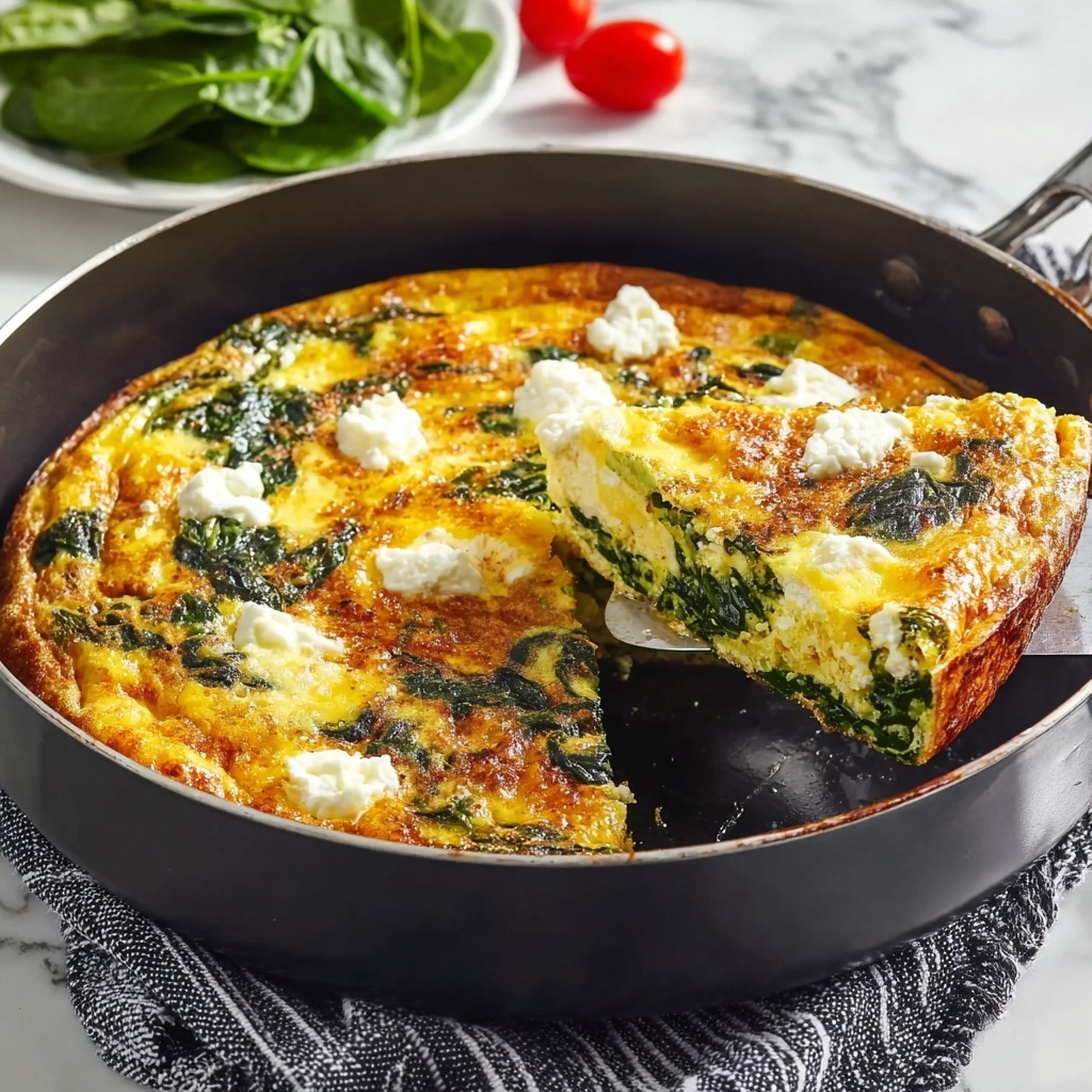Savory Spinach Frittata Recipe - Recipe Image
