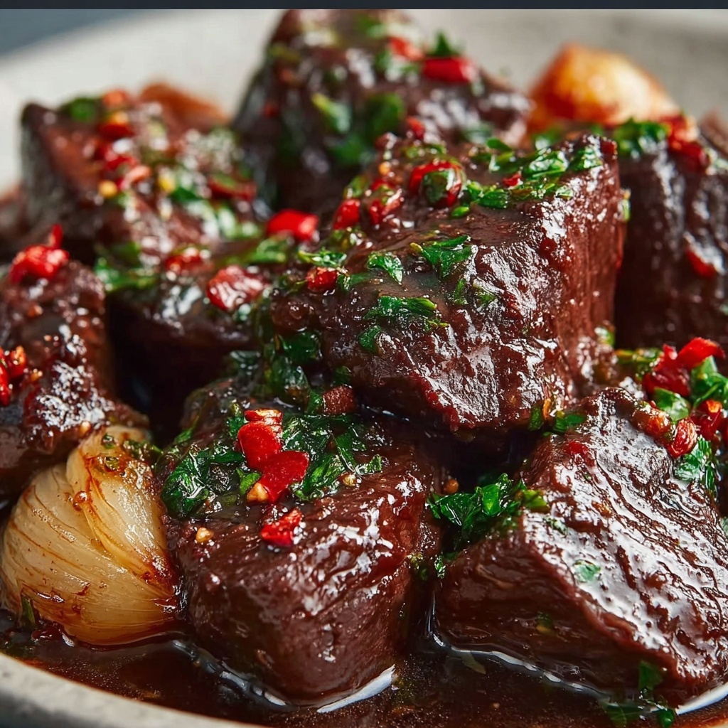 Slow Cooker Garlic Butter Beef with Creamy Potatoes Recipe - Recipe Image