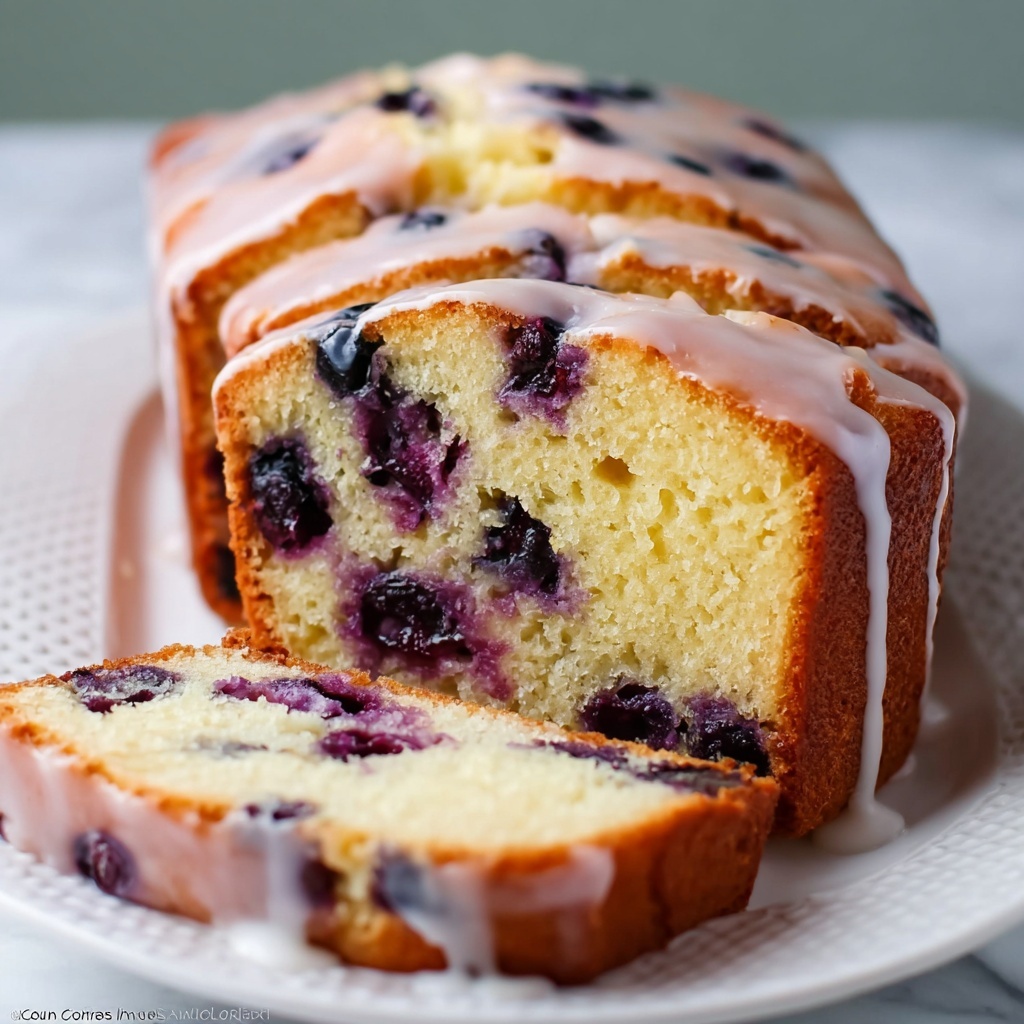 Easy Homemade Lemon Blueberry Bread Recipe - Recipe Image