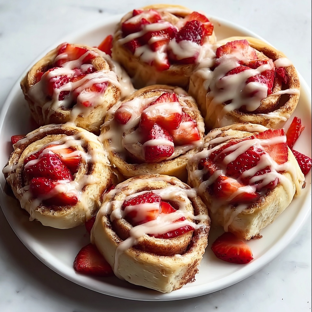 Strawberry Cinnamon Rolls Recipe - Recipe Image