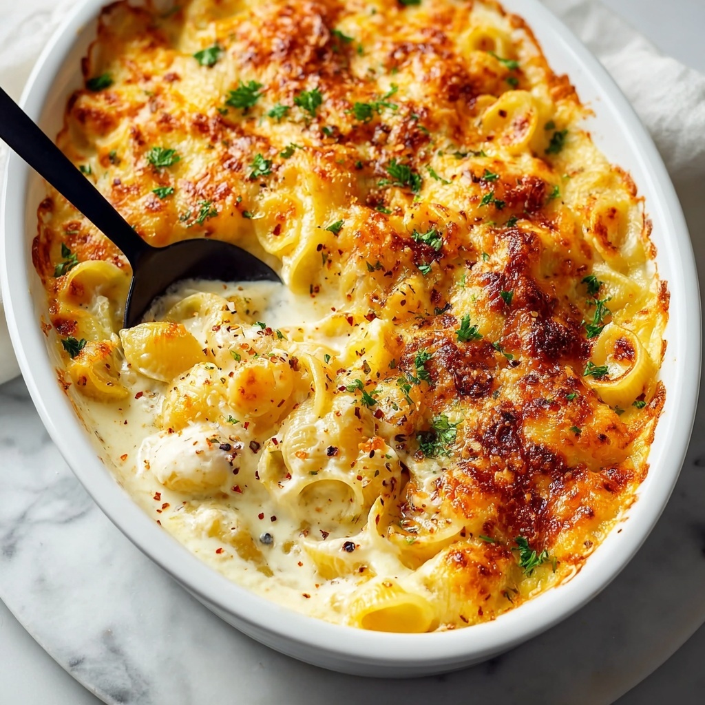 Alfredo Tortellini Bake Recipe - Recipe Image