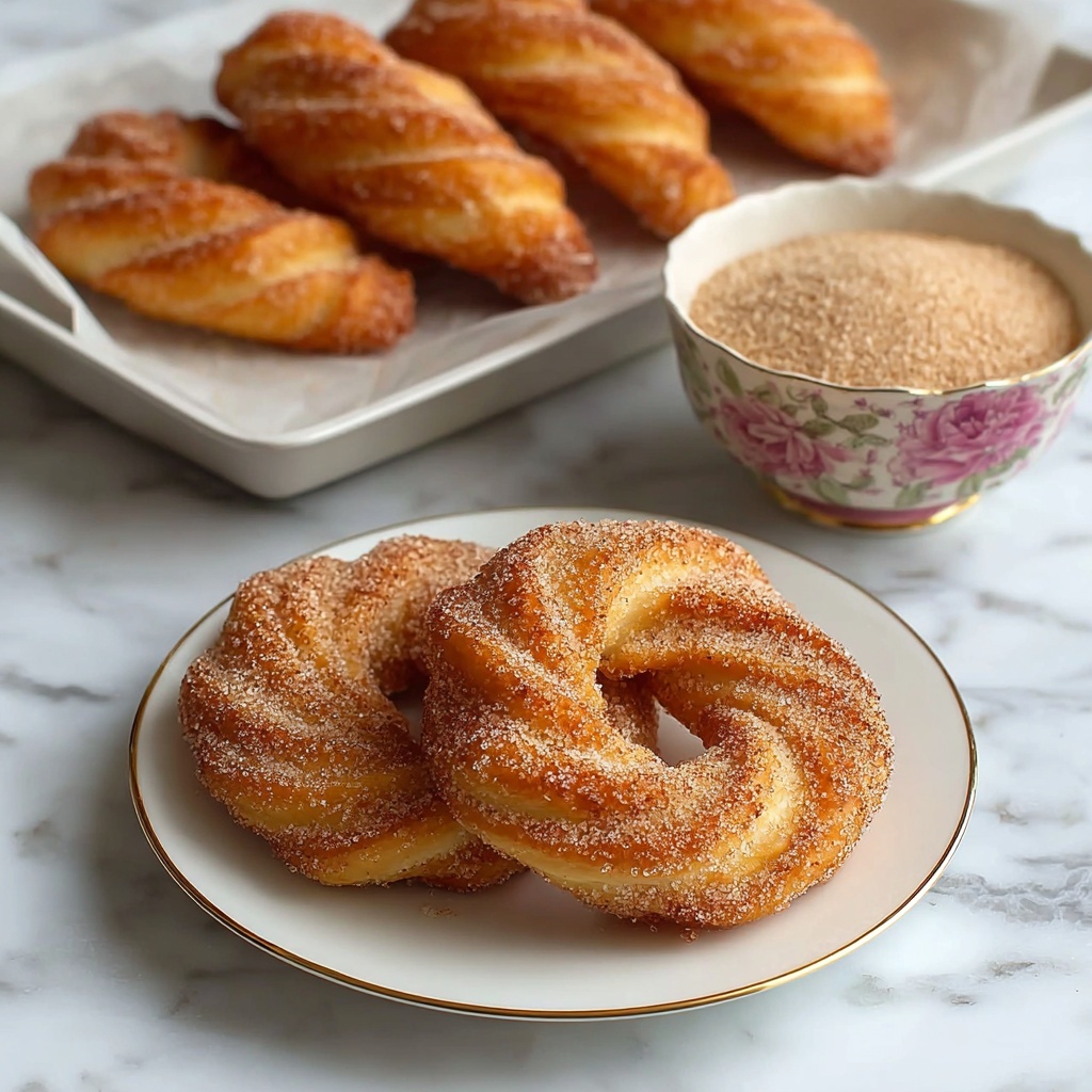 Cinnamon Sugar Twist Doughnuts Recipe - Recipe Image