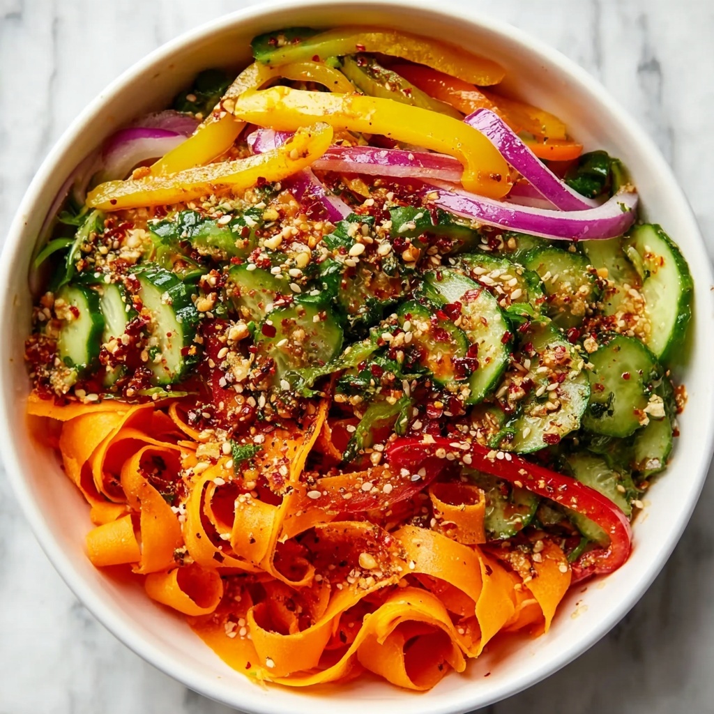 Viral Cucumber Pepper Salad Recipe - Recipe Image