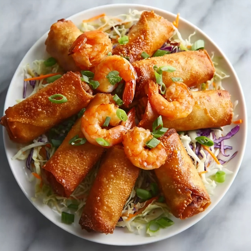 Crispy Shrimp and Cabbage Egg Rolls Recipe - Recipe Image