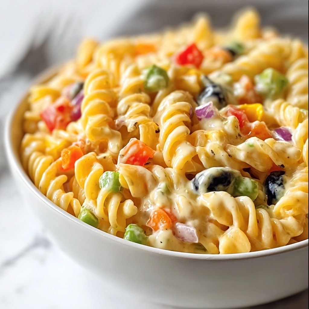 Southwestern Pasta Salad with Chipotle Ranch Dressing Recipe