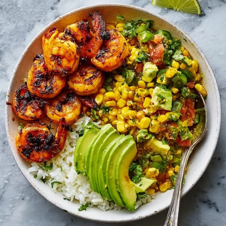 Chipotle Shrimp, Mango, and Avocado Rice Bowls Recipe