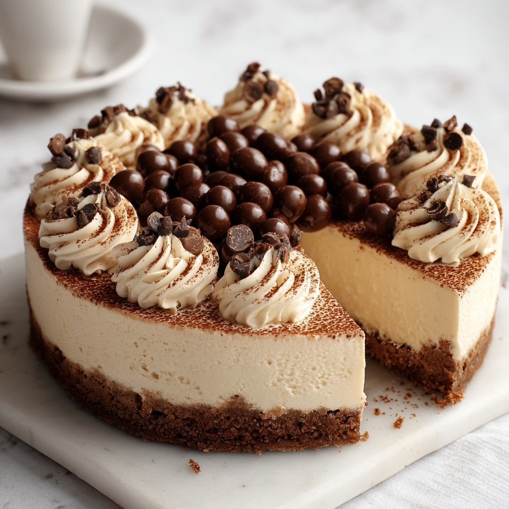 No-Bake Malteser Cheesecake Recipe - Recipe Image