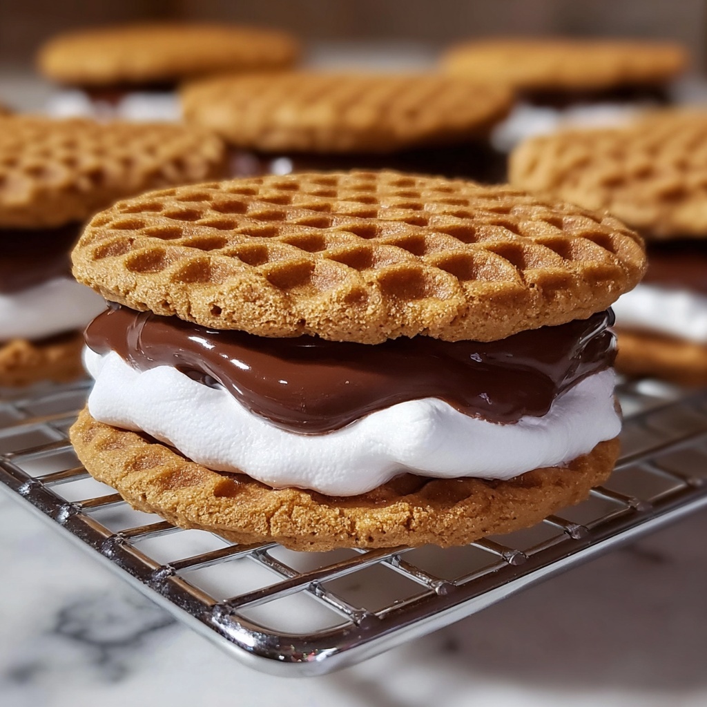 Peanut Butter S'mores Sandwich Cookies Recipe - Recipe Image