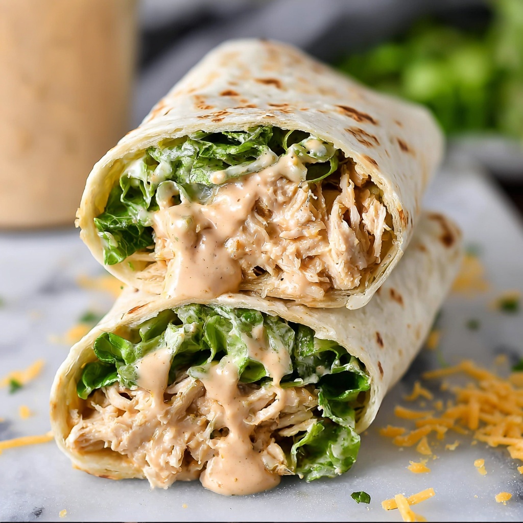 Crock Pot Chicken Caesar Wraps Recipe - Recipe Image