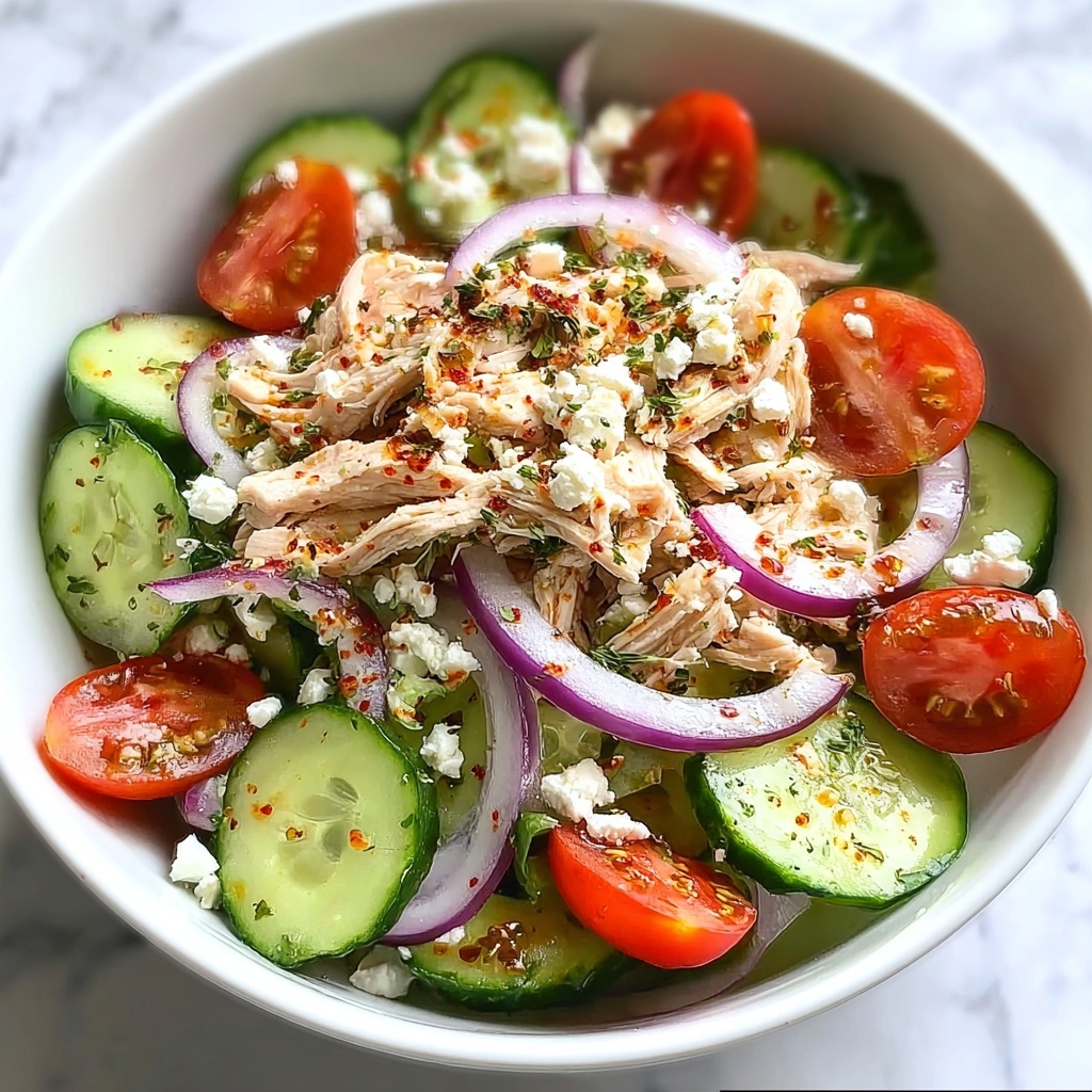 Chicken Bowl Cucumber Salad Recipe - Recipe Image