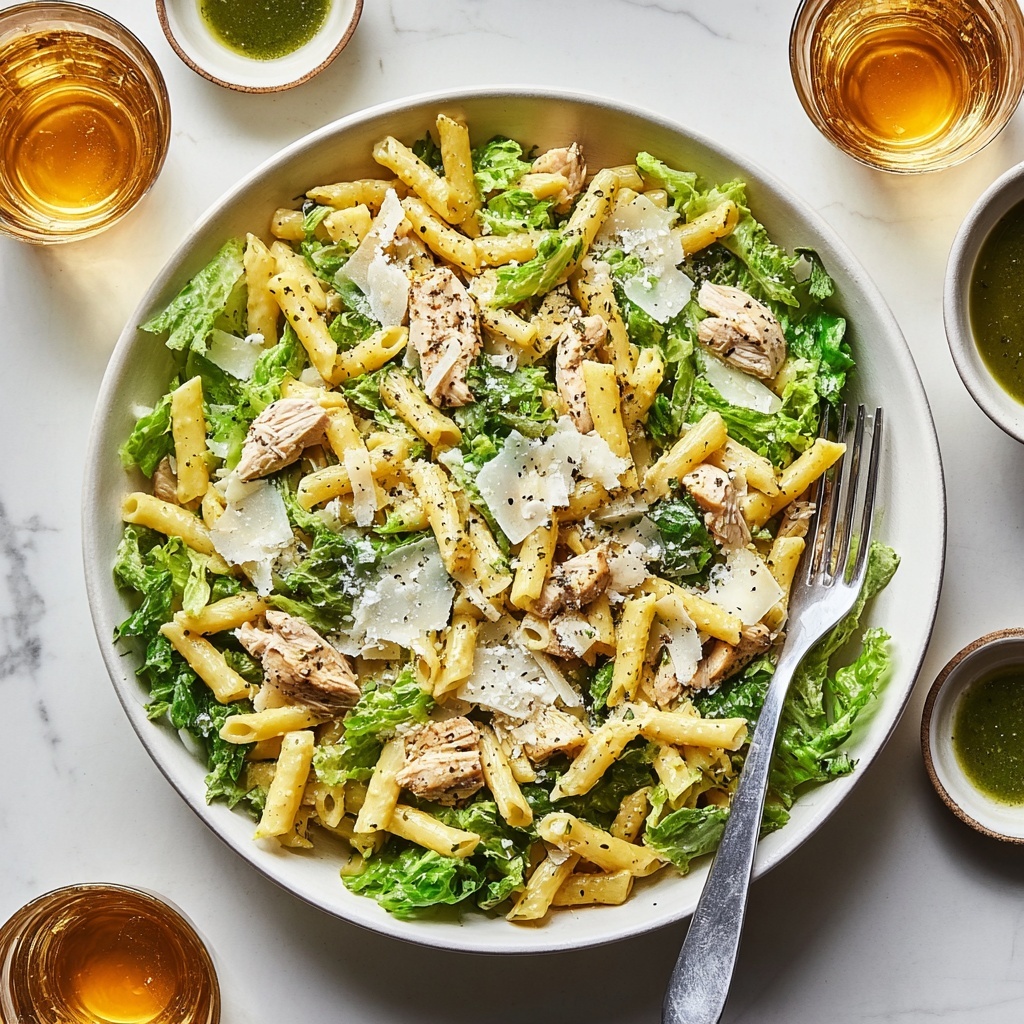 Caesar Salad Pasta Recipe - Recipe Image