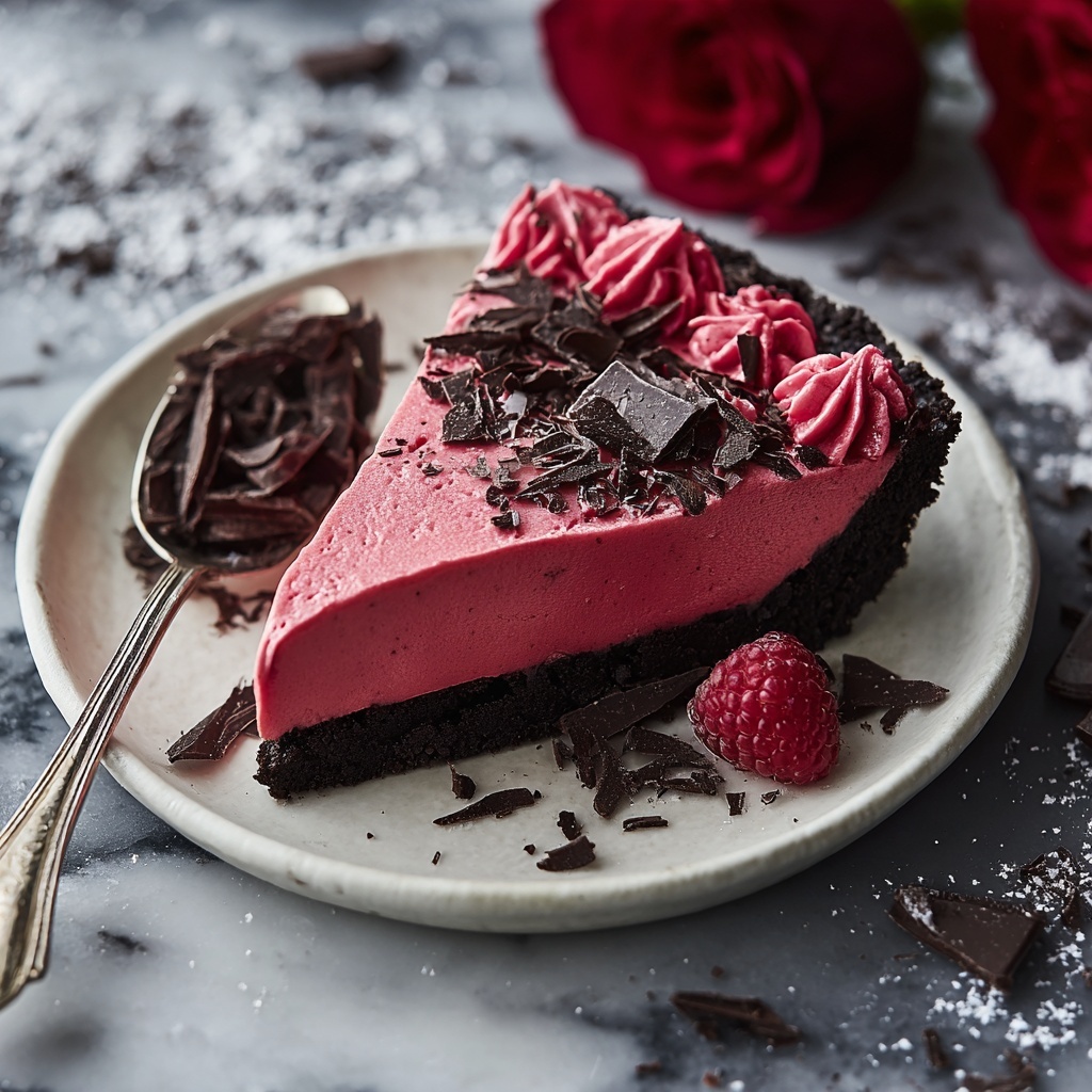No Bake Ruby Chocolate Tart Recipe - Recipe Image