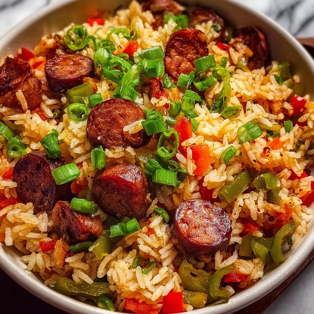 Cajun Sausage and Rice Skillet Recipe - Recipe Image