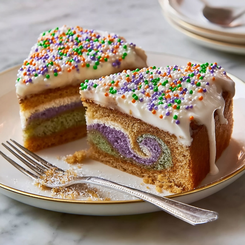 Authentic Mardi Gras King Cake Recipe - Recipe Image