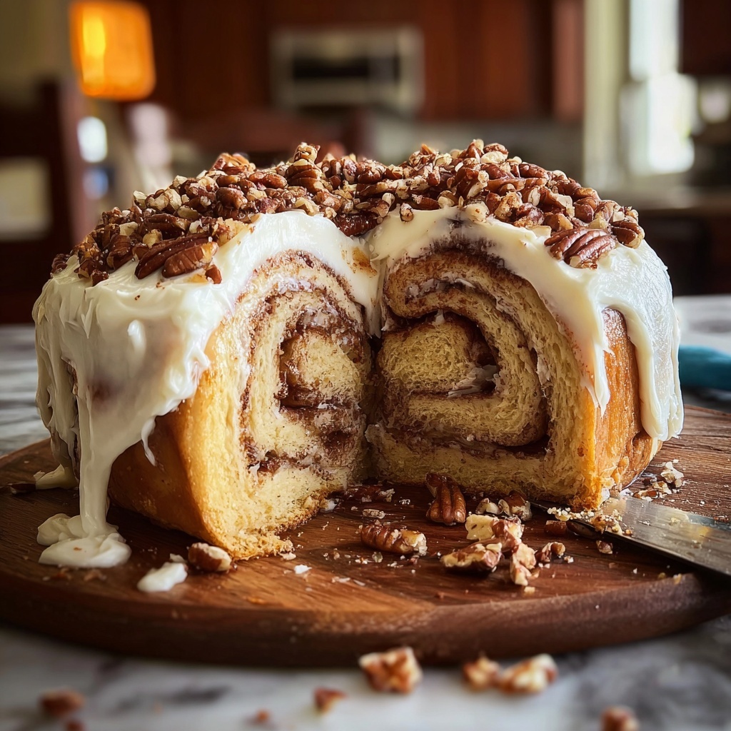 Cinnamon Roll Pumpkin Cake Recipe - Recipe Image